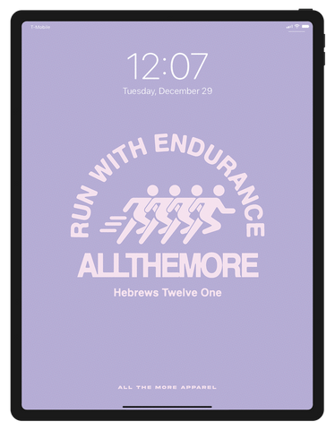 Run With Endurance iPad Lock Screen