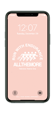 Run With Endurance Pink Lock Screen