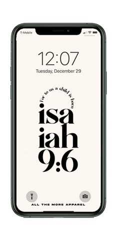Isaiah 9:6 Lock Screen