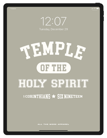 Temple iPad Lock Screen