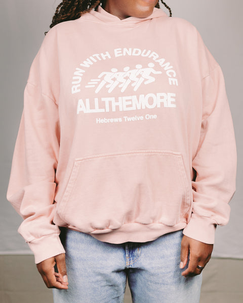 Run With Endurance Pink Hoodie