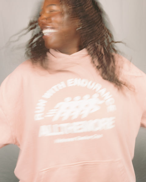 Run With Endurance Pink Hoodie