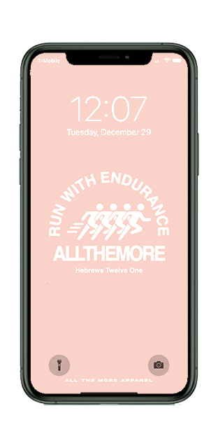 Run With Endurance Pink Lock Screen