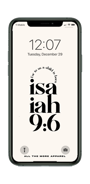 Isaiah 9:6 Lock Screen