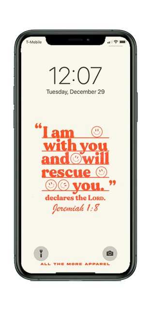 Jeremiah 1:8 Smiley Lock Screen