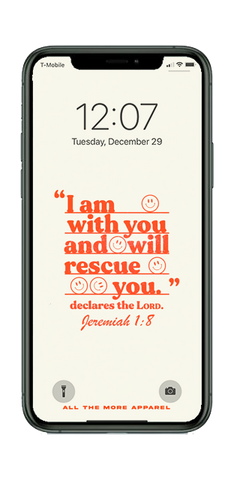 Jeremiah 1:8 Smiley Lock Screen