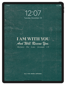 Jeremiah 1:8 iPad Lock Screen