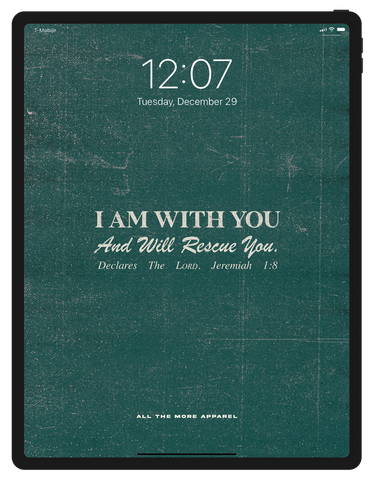 Jeremiah 1:8 iPad Lock Screen